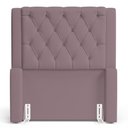 Ver imagem 7 de Cabeceira e Calçadeira Báu Solteiro Atena 90cm Capitonê Veludo Rosê - Desk Design