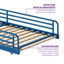 Ver mais imagens de Treliche em Ferro Aço Carbono Tubular Teko Casatema MadeiraOriginals Azul/Álamo