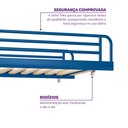 Ver imagem 6 de Treliche em Ferro Aço Carbono Tubular Teko Casatema MadeiraOriginals Azul/Álamo