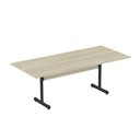 Ver imagem 1 de Mesa de Reunião 200cm para Escritório com Pés Tubulares em Aço Linha P15
