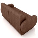 Ver imagem 4 de Sofá 2 Lugares Sala Living Orgânico 168cm Fávara K01 Couríssimo Marrom - Lyam Decor