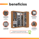 Ver imagem 4 de Quarto Modulado de Canto Madrid com 7 Portas Maxel