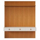 Ver imagem 2 de Painel para TV até 55 Polegadas Ripado MDF 250CMX184CM Royale Yescasa Naturale/Off White