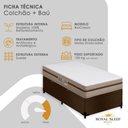 Ver imagem 3 de Cama Box com Baú Solteiro Bioclassic Molas Ensacadas Suede Marrom 88cm Royal Sleep