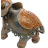 Estátua Elefante Marrom Prosperidade e Poder Espiritual 32cm - 4