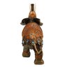 Estátua Elefante Marrom Prosperidade e Poder Espiritual 32cm - 2