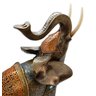 Estátua Elefante Marrom Prosperidade e Poder Espiritual 32cm - 5