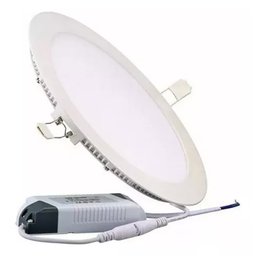 Painel Led Embutir 24w Branco Redondo 30x30 3000k Bivolt - 8