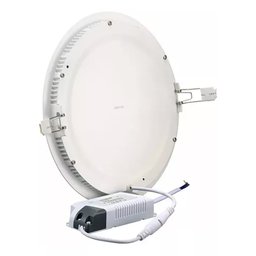 Painel Led Embutir 24w Branco Redondo 30x30 3000k Bivolt - 4