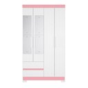 Ver imagem 6 de Guarda-Roupa Infantil 04 Portas e 02 Gavetas Olímpia com Espelho Quadriflex