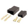 Conector Permak 2 Vias Quadrado com Terminais Kit 4 Pecas (e - 1