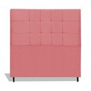 Ver imagem 1 de Cabeceira Estofada Box Casal King Size Encosto para Cama Maveric 195x126 Cm Rosa