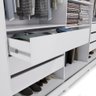 Guarda-roupa Casal 100% Mdf Kappesberg C/pés e 3 Espelhos 3 Portas de Correr 6 Gavetas Branco/ - 6