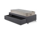 Ver mais imagens de Base Box Cama Solteiro Sapateira Suede Cinza e Colchão Airtech Ortobom 88x188