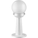 Ver imagem 1 de Poste Balizador Branco Luminária Globo em Termoplástico 43cm Jardim Quintal Bivolt