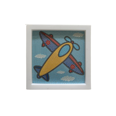 Kit Pintura Diamante Diy 5d Infantil com Moldura Porta Retrato Água