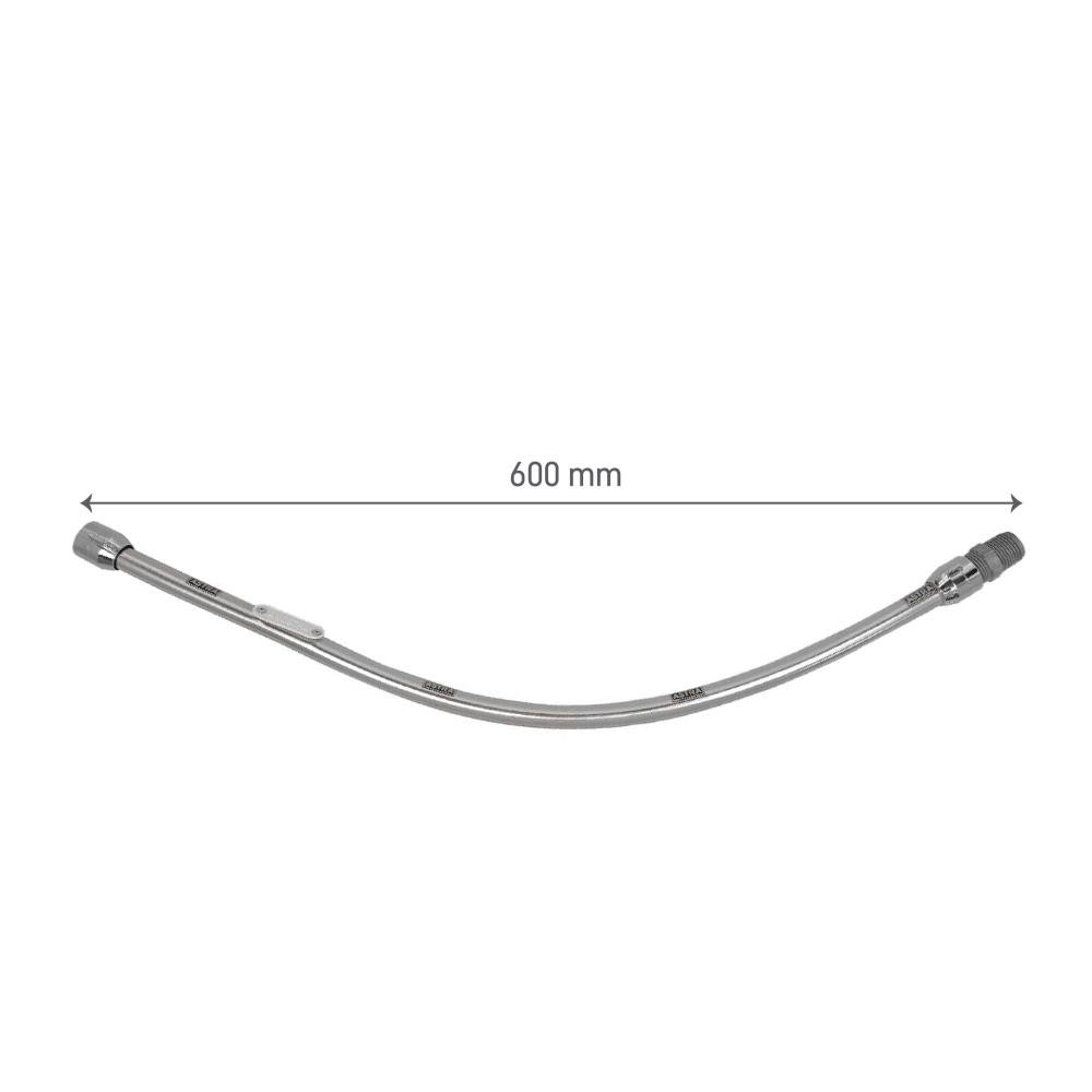 Kit Sifão Sanfonado Preto Engate Rabicho Flexível 60cm em PVC Válvula para Pia e Torneira em - 10