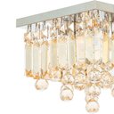 Ver imagem 2 de Luminaria Plafon de Cristal Legitimo Ambar de 25x25cm