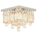 Ver imagem 5 de Luminaria Plafon de Cristal Legitimo Ambar de 25x25cm