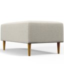 Ver imagem 5 de Puff Decorativo Sala de Estar Cléo W01 Pés Palito 90 cm - Lyam Decor Cléo Pés Palito Linho Champagne