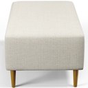 Ver imagem 7 de Puff Decorativo Sala de Estar Cléo W01 Pés Palito 90 cm - Lyam Decor Cléo Pés Palito Linho Champagne