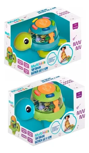 Tartaruga Bateria Multikids Primeira Infncia - Br2093 Sortid - 2