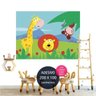 adesivo parede safari 3 festa tematica AP1763 - 1