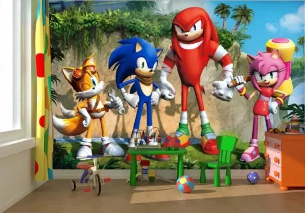 Adesivo De Parede Meninos E Meninas Sonic Game Jogos na Americanas Empresas
