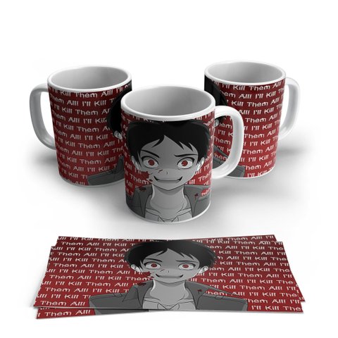Caneca de Porcelana Attack On Titan Modelo 21