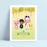 Quadro infantil decoração quarto fazendinha animais - 1
