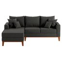 Ver imagem 2 de Sofá Beny com Chaise Esquerda, 3 Lugares, Estofado em Linho, Base em Madeira, 1,40x2,00m.