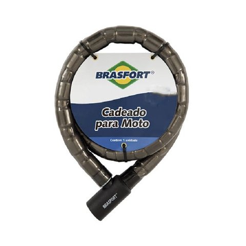 Trava Tranca Cadeado Corrente Motos Bicicleta Anti-furto Aço 1,2 metro