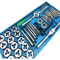 Jogo Tarraxa e Macho Fêmea Pente Tarracha Abre Rosca Kit 40 Peças - 4