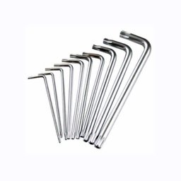 Jogo Kit Chave Torx Torque Vanádio Tipo L Com Furo guia 10 Peças - 1 Jogo Kit Chave Torx Torque Vanádio Tipo L Com Furo guia 10 Peças - 1