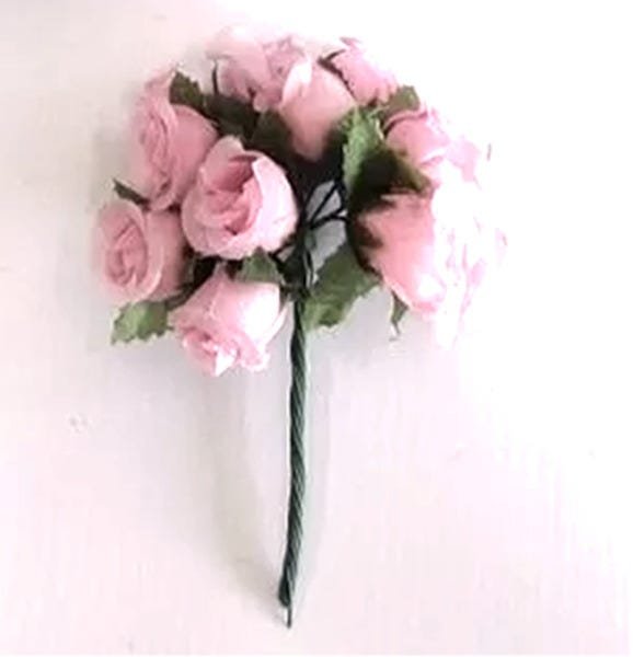 Mini Rosa claro Decoração Festas Artesanato Flores Artificiais |  MadeiraMadeira