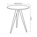 Ver imagem 5 de Mesinha Decorativa de Canto Lateral Retrô - Off White