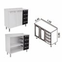 Ver imagem 4 de Cozinha Compacta 4 Peças com Balcão Criativa Itatiaia