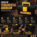 Ver mais imagens de Caixa Ferramentas 30cm Preta Trava Alca Gaveta Maleta Organizadora Oficina Manutencao Acessorios