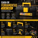 Ver imagem 5 de Caixa Ferramentas 30cm Preta Trava Alca Gaveta Maleta Organizadora Oficina Manutencao Acessorios