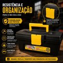 Ver imagem 3 de Caixa Ferramentas 30cm Preta Trava Alca Gaveta Maleta Organizadora Oficina Manutencao Acessorios