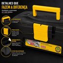 Ver imagem 4 de Caixa Ferramentas 30cm Preta Trava Alca Gaveta Maleta Organizadora Oficina Manutencao Acessorios