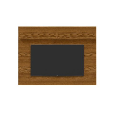 Painel Top com Prateleira Superior pra Tv até 55'' Polegadas Cor Cumaru