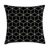 Kit 4 capas de almofadas Preto e Branco - 1