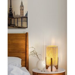 Abajur De Chão Decoração De Luxo Cupula De Sisal:Preto - 2