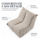 Ver imagem 6 de Poltrona Nuvem Ampla Estofada Design Orgânico Confortável Espresso Móveis