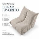Ver imagem 4 de Poltrona Nuvem Ampla Estofada Design Orgânico Confortável Espresso Móveis