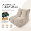 Ver imagem 7 de Poltrona Nuvem Ampla Estofada Design Orgânico Confortável Espresso Móveis