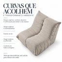 Ver imagem 5 de Poltrona Nuvem Ampla Estofada Design Orgânico Confortável Espresso Móveis