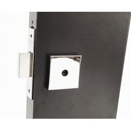 Fechadura Tetra Auxiliar Porta 1010 Trava Quadrada Cromada - 1 Fechadura Tetra Auxiliar Porta 1010 Trava Quadrada Cromada - 1