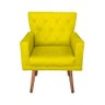 Poltrona Decorativa Carol Suede - VLGL Estofados - Amarelo - 3